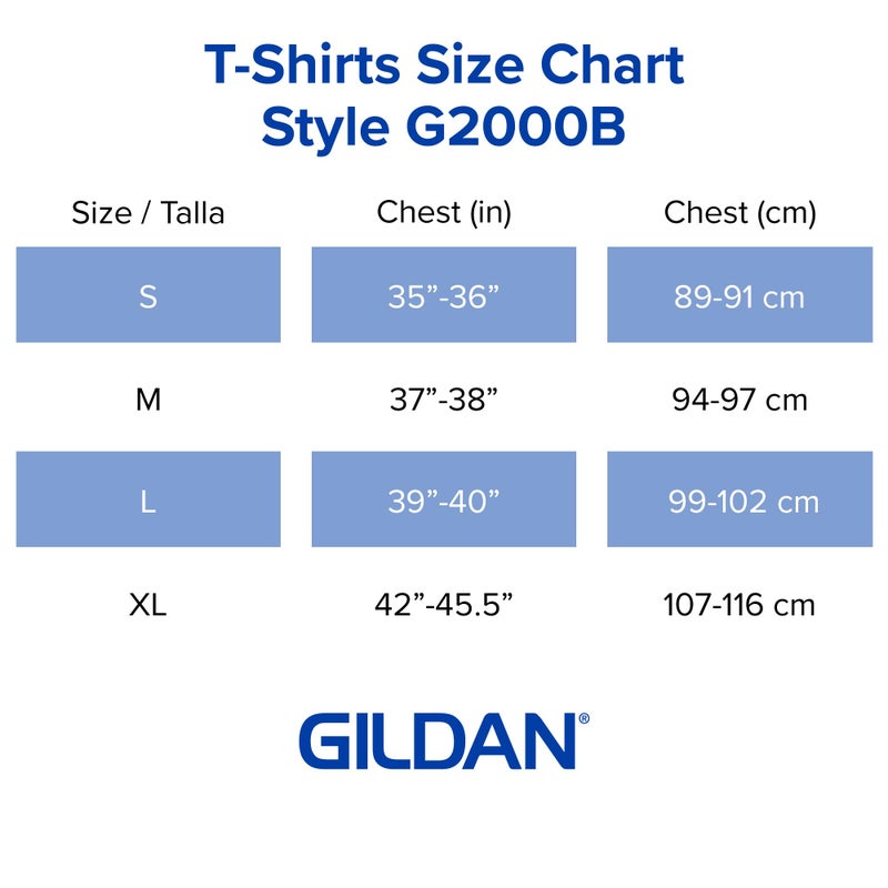 Gildan Youth Ultra Cotton T-Shirt, Style G2000B, 2-Pack, Carolina Blue, X-Small - Image 5